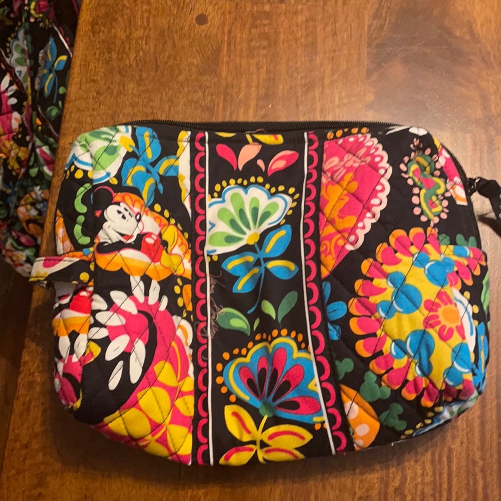 Vera Bradley Midnight With Mickey make up bag